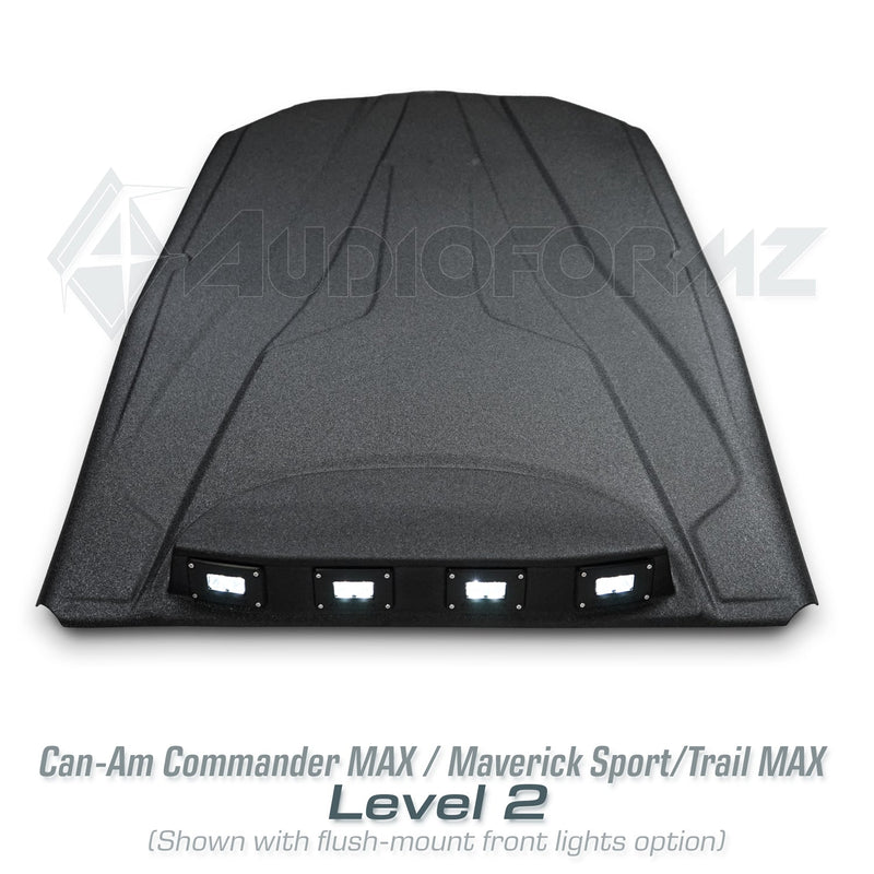 2021+ Can-Am Commander MAX / 2019+ Maverick Sport MAX Stereo Tops (4-Seat)