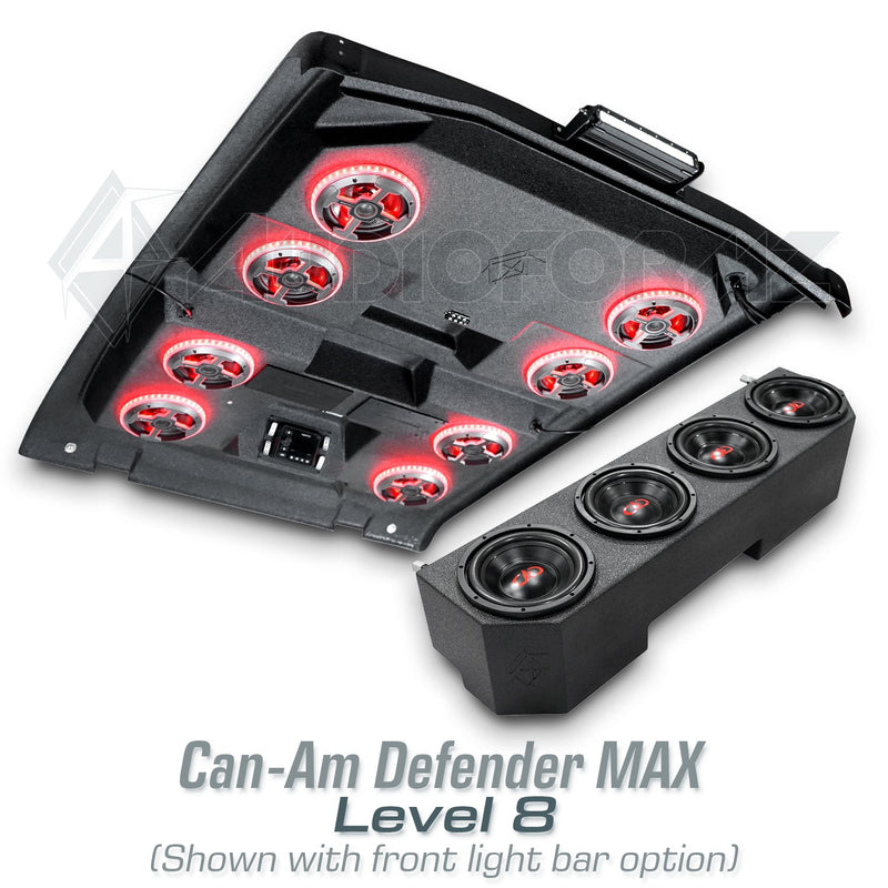 2026+ Can-Am Defender MAX HD11 Stereo Tops (4-Door)