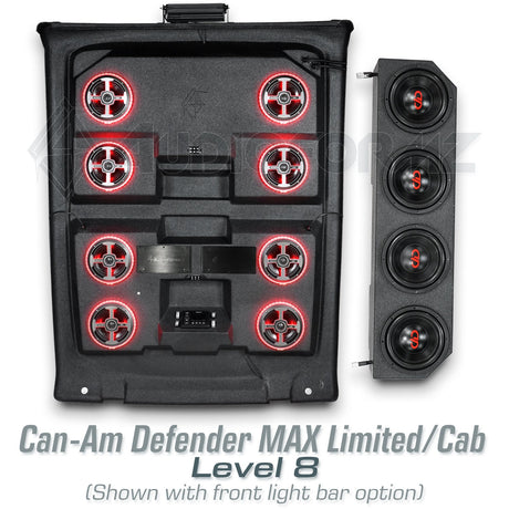 2026+ Can-Am Defender MAX HD11 Limited/Cab Stereo Tops (4-Door)