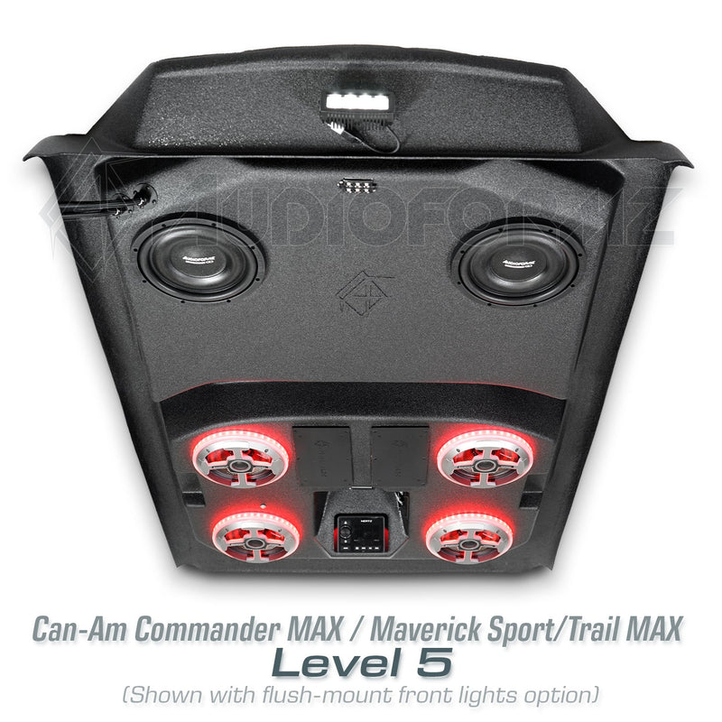 2021+ Can-Am Commander MAX / 2019+ Maverick Sport MAX Stereo Tops (4-Seat)
