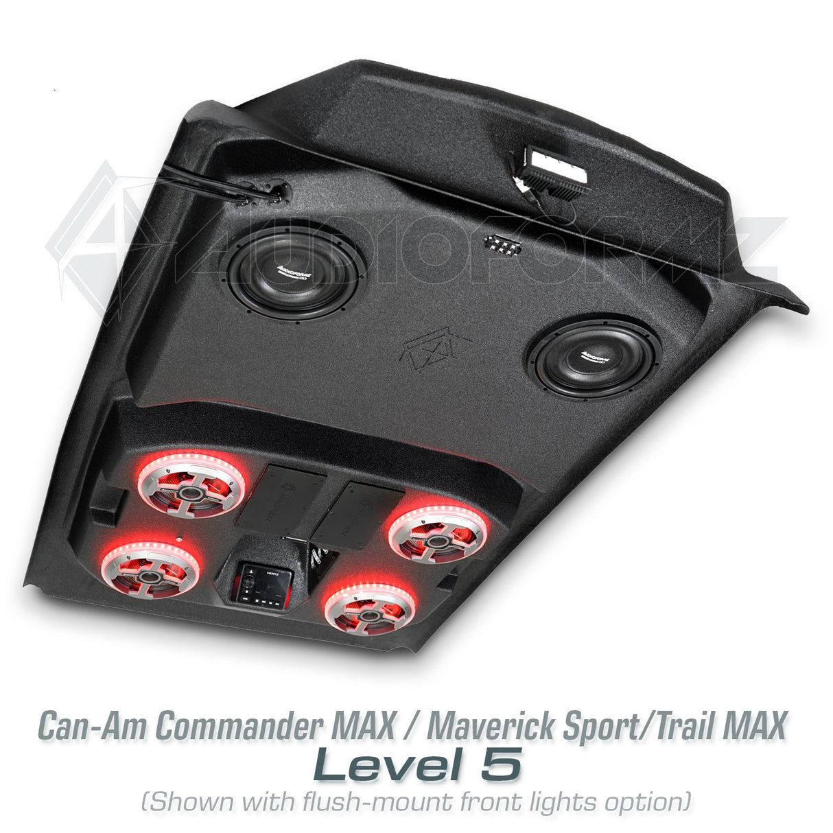 2021+ Can-Am Commander MAX / 2019+ Maverick Sport MAX Stereo Tops (4-Seat)