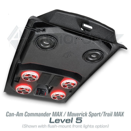 2021+ Can-Am Commander MAX / 2019+ Maverick Sport MAX Stereo Tops (4-Seat)