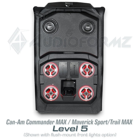 2021+ Can-Am Commander MAX / 2019+ Maverick Sport MAX Stereo Tops (4-Seat)