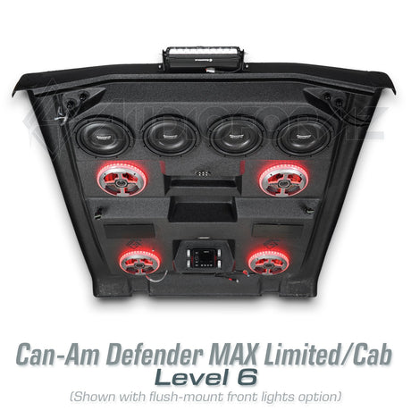 2016-2025 Can-Am Defender MAX HD7-HD10 Limited/Cab Stereo Tops (4-Door)