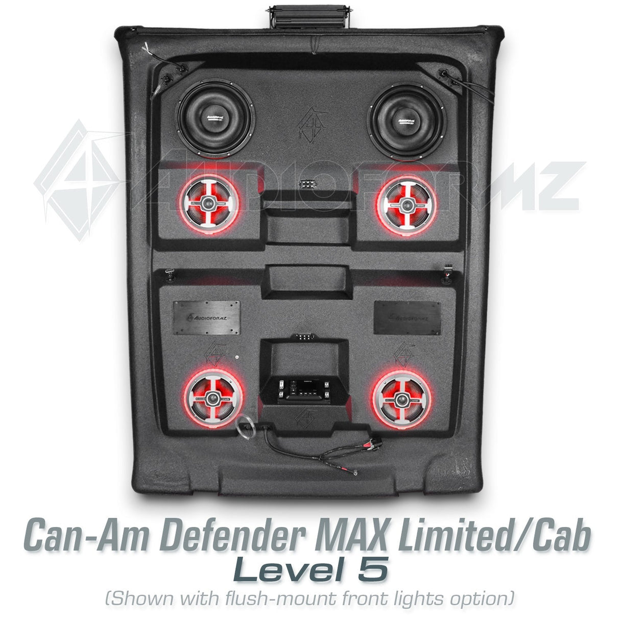 2026+ Can-Am Defender MAX HD11 Limited/Cab Stereo Tops (4-Door) Can-Am