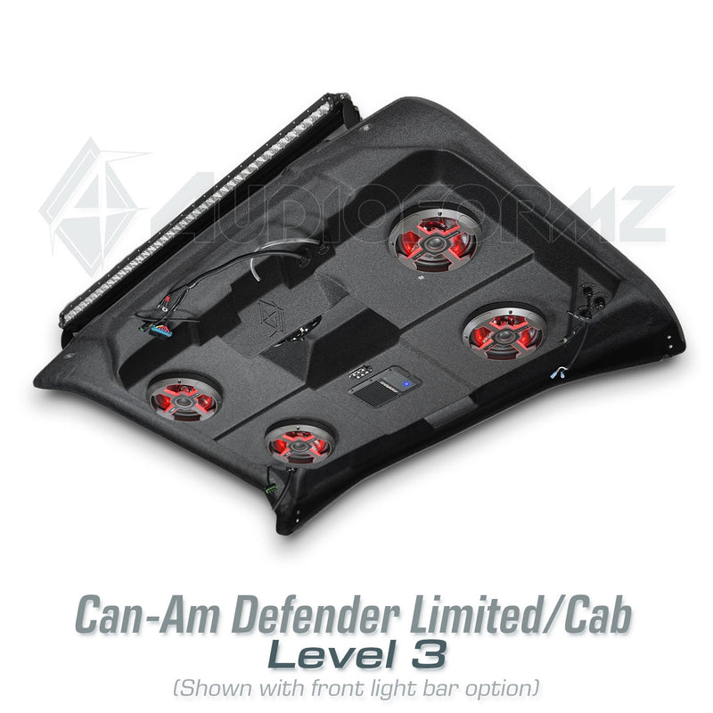 2026+ Can-Am Defender HD11 Limited/Cab Stereo Tops (2-Door)