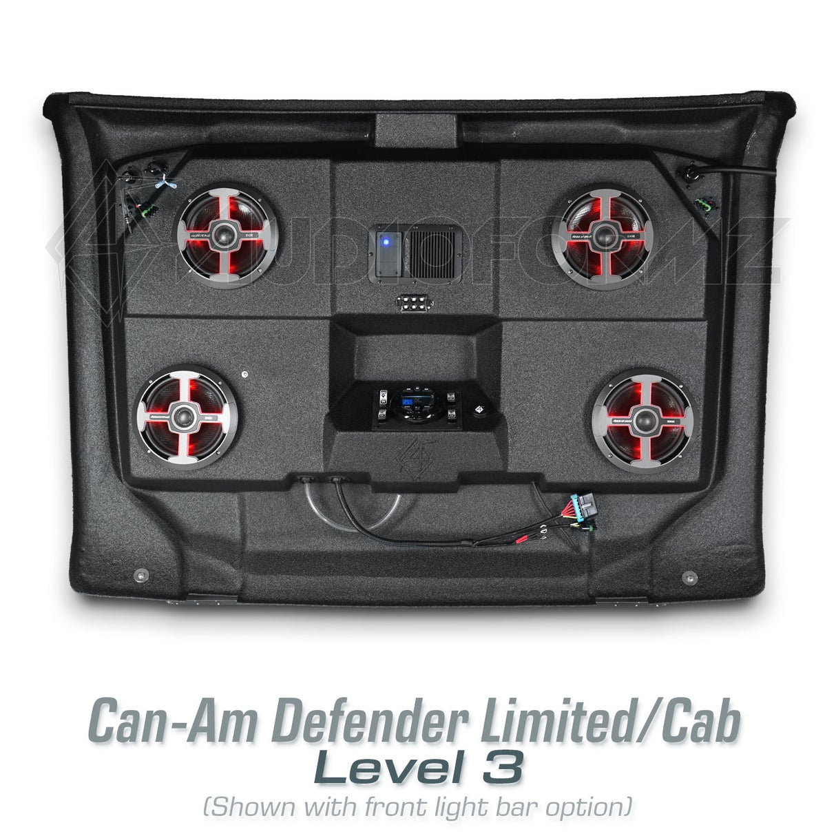 2026+ Can-Am Defender HD11 Limited/Cab Stereo Tops (2-Door)