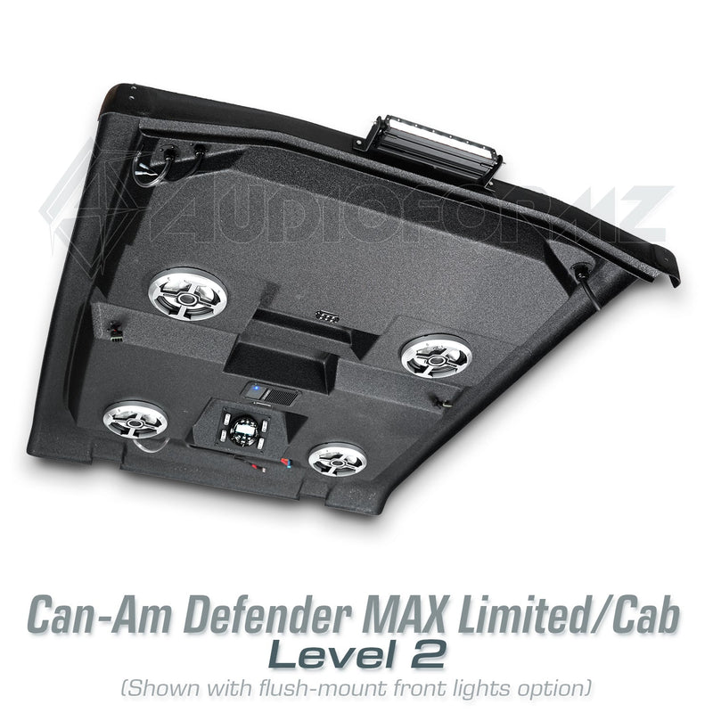 2016-2025 Can-Am Defender MAX HD7-HD10 Limited/Cab Stereo Tops (4-Door)