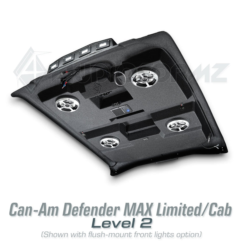 2026+ Can-Am Defender MAX HD11 Limited/Cab Stereo Tops (4-Door)
