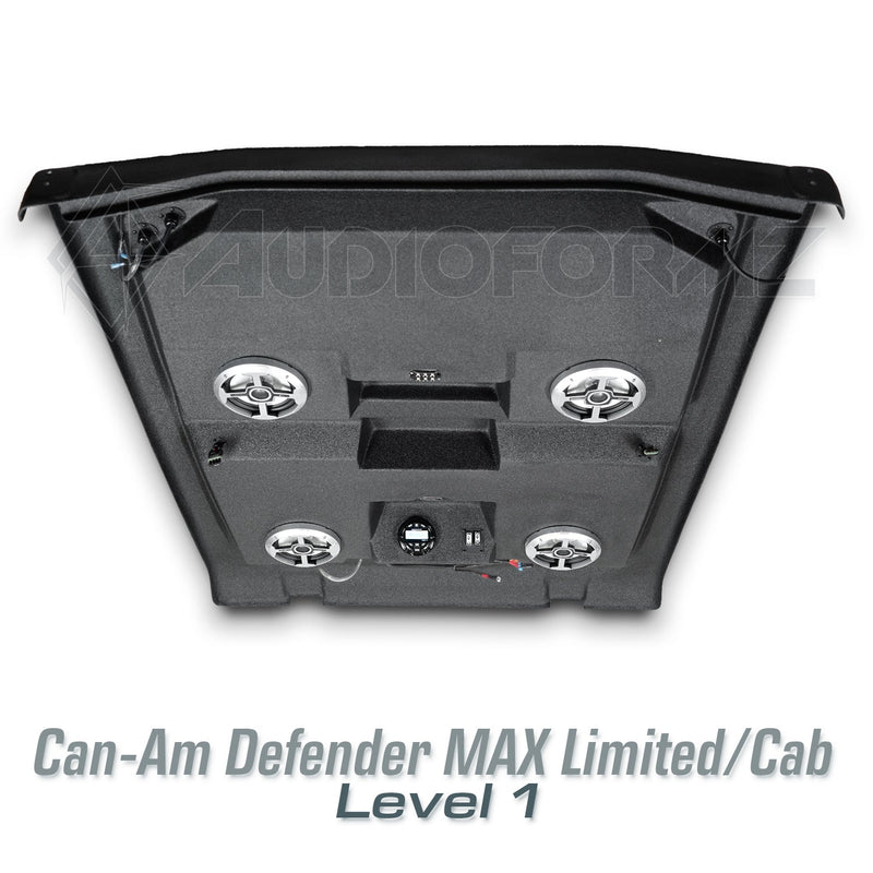 2016-2025 Can-Am Defender MAX HD7-HD10 Limited/Cab Stereo Tops (4-Door)