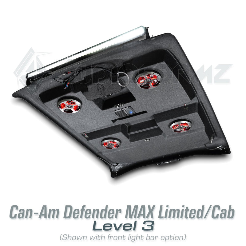 2026+ Can-Am Defender MAX HD11 Limited/Cab Stereo Tops (4-Door)