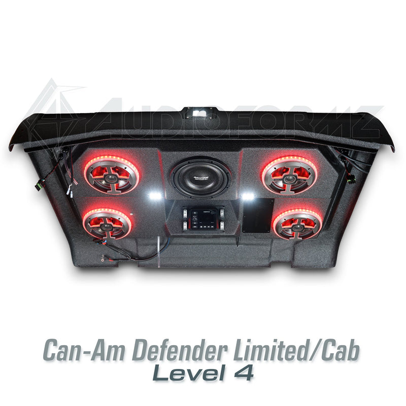 2026+ Can-Am Defender HD11 Limited/Cab Stereo Tops (2-Door)