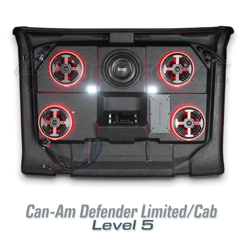 2026+ Can-Am Defender HD11 Limited/Cab Stereo Tops (2-Door)