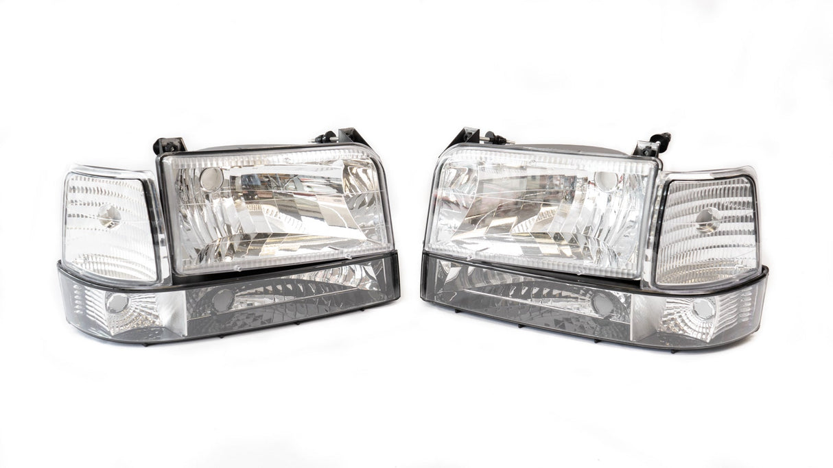 Complete Performance BLEM Six Piece Clear Headlight Kit - 1992-1997 Ford F-Series & Bronco Complete Performance