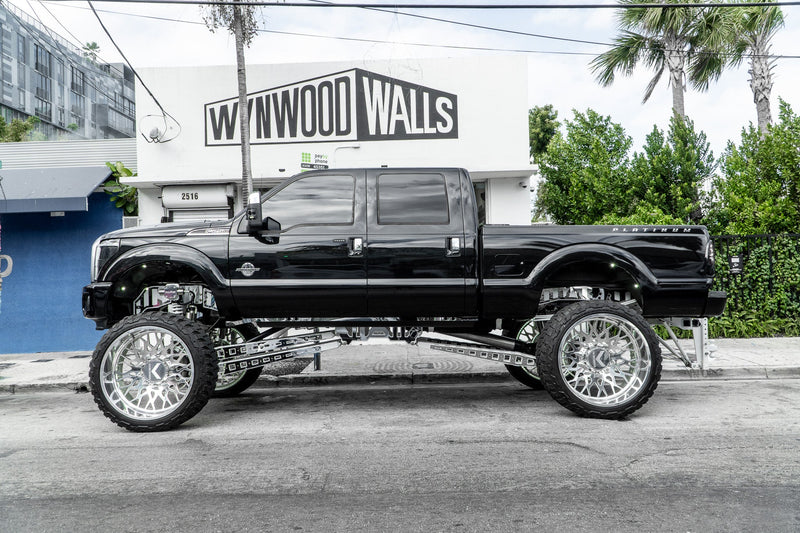 Ford Super Duty 10"-18" High Steer Long Arm 4 Link Lift Kit Papis