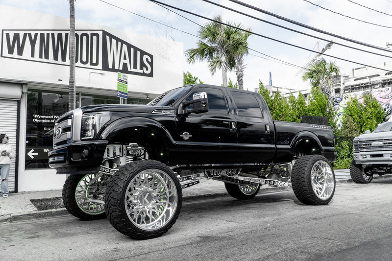 Ford Super Duty 10"-18" High Steer Long Arm 4 Link Lift Kit Papis