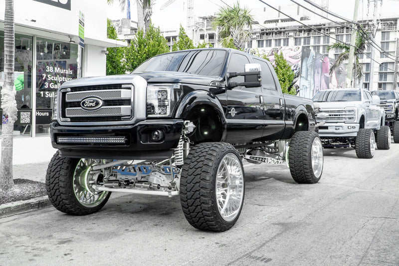 Ford Super Duty 10"-18" High Steer Long Arm 4 Link Lift Kit Papis