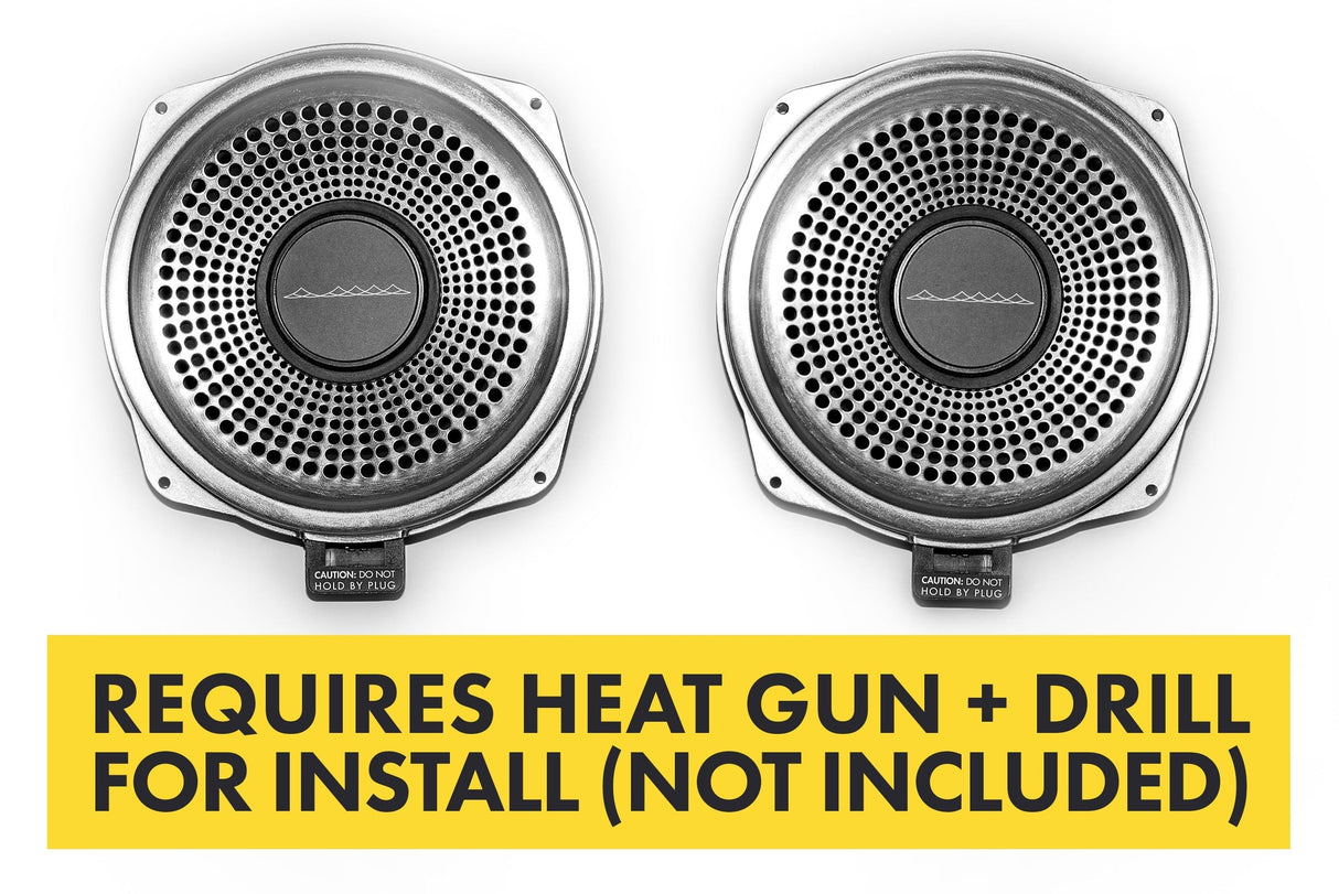 Bavsound Ghost Underseat Subwoofers for BMW, V3, 4 Ohm, Pair [REQUIRES HEAT GUN & DRILL] Bavsound LLC