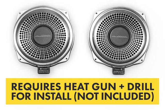 Bavsound Ghost Underseat Subwoofers for BMW, V3, 8 Ohm, Pair [REQUIRES HEAT GUN & DRILL] Bavsound LLC