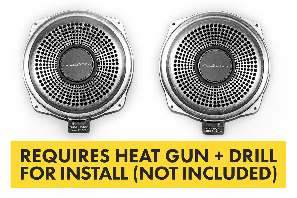Bavsound Ghost Underseat Subwoofers for BMW, V3, 2 Ohm, Pair [REQUIRES HEAT GUN & DRILL] Bavsound LLC