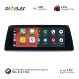 10.25" DIZZPLAY for BMW 6 series (F12/F13/F06) 2012-2017 equipped with the NBT* system. ZZ2