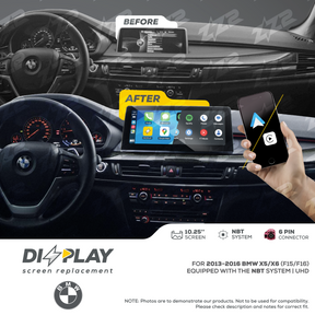 10.25" DIZZPLAY for BMW X3/X4 (F25/F26) 2013-2016 equipped with the NBT* system - UHD. ZZ2