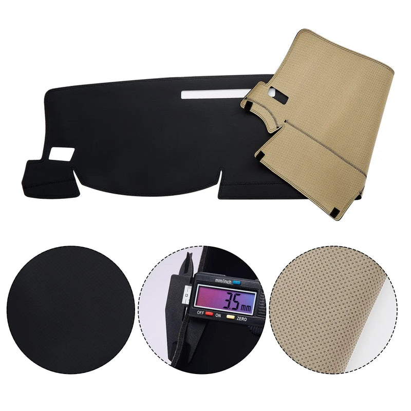 Dash Cover Mat for 2016-2021 Toyota Tacoma (Leather) Flashark