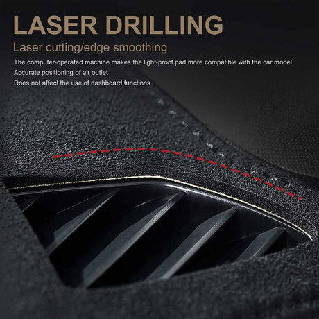 Dash Cover Mat for 2016-2021 Toyota Tacoma (Suede) Flashark