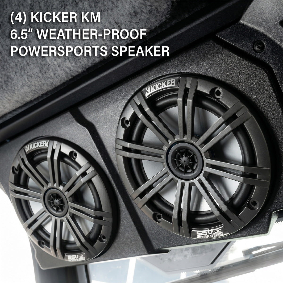 CanAm Defender | 2018-2026 HD10 & 2026 HD11 | 4-Speaker Overhead Sound Bar w/Kenwood Bluetooth and Kicker KM Speakers