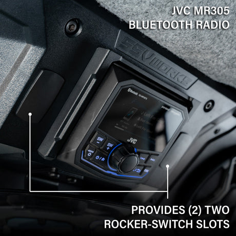 CanAm Defender | 2018-2026 HD10 & 2026 HD11 | Plug-&-Play 4-Speaker Overhead Sound Bar w/JVC MR305 Bluetooth