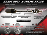 DEMON AXLES - 2016+ Yamaha YXZ 1000R X-Treme HD Axle