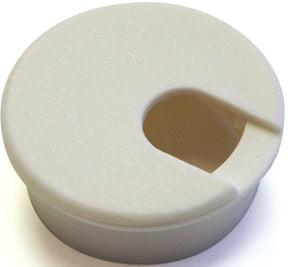Desk Grommet, 1-3/4 in Dia Cable, Polystyrene, Pure White #61623 Jandorf
