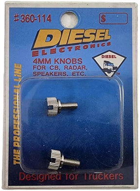 Diesel Electronics Plastic OEM 6mm CB Radio Bracket Knobs - PAIR 360-114 TekShack