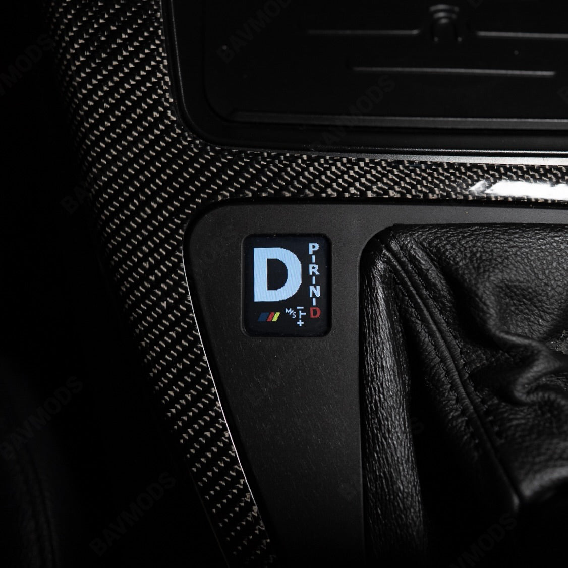 BAVMODS® Digital Gearshift Indicator Conversion Kit for BMW E9X 3 Series | LCD Display + Included Replacement Trim Panel BAVMODS®