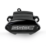American Made Sport R1 Billet Aluminum Rear Drum to Disc Brake Conversion Kit W/Rotors. Black A110-11BK