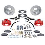 New Direct Fit Rear Drum to Disc Brake Conversion Kit W/Rotors. Red A125-2R
