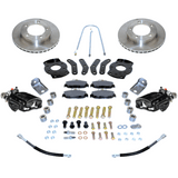 New Direct Fit Rear Drum to Disc Brake Conversion Kit W/Rotors. Black A130-2BK