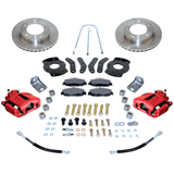 New Direct Fit Rear Drum to Disc Brake Conversion Kit W/Rotors. Red A130-2R