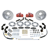 New Direct Fit Rear Drum to Disc Brake Conversion Kit W/Rotors. Red A155R