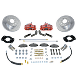 New Rear Drum to Disc Brake Conversion Kit W/Rotors. Red A157R