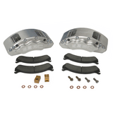 American Made V6-Barbarian 6 Piston Direct Fit Aluminum Billet Front Caliper Upgrade Kit. Clear A193-2