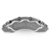 American Made V6-Barbarian 6 Piston Direct Fit Aluminum Billet Front Caliper Upgrade Kit. Clear A193-2