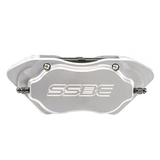 American Made Comp S 4-Piston Billet Aluminum Front Drum to Disc Brake Conversion Kit W/Rotors. Clear W120-22