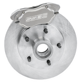 American Made Comp S 4-Piston Billet Aluminum Front Disc Brake Kit W/DS Rotors. Clear W123-24