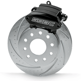 American Made Sport R1 Billet Aluminum Rear Drum to Disc Brake Conversion Kit W/Rotors. Black A110-11BK