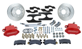 American Made Sport R1 Billet Aluminum Rear Drum to Disc Brake Conversion Kit W/Rotors. Red A110-11R