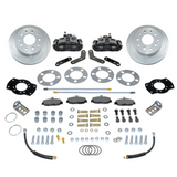 New Direct Fit Rear Drum to Disc Brake Conversion Kit W/DS Rotors. Black A111-2BK-DS