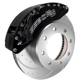 American Made 4 Wheel B8-Barbarian 8 Piston Direct Fit Billet Aluminum Big Brake Bundle. Black A404-3031BLK-BBB
