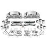 American Made 4 Wheel B8-Barbarian 8 Piston Direct Fit Billet Aluminum Big Brake Bundle. Clear A404-30A31-BBB