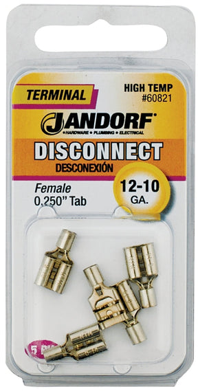 Disconnect Terminal, 12 to 10 AWG Wire #60821 Jandorf